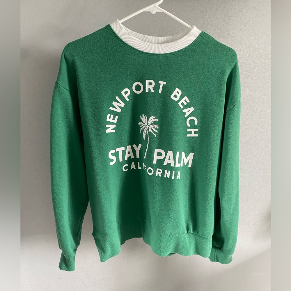 C&C California Green Crewneck Sweater